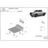 Toyota Hilux 2021-2025 SCUT senzor filtru de particule