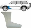 Partea din față a aripii inferioare spate reparații stânga Nissan Patrol 1998-2009