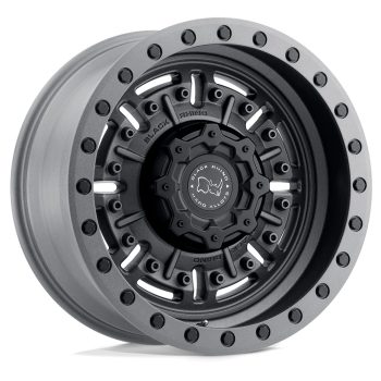   Jantă din aluminiu 17x9.5 ET-18 5x127 Textured Matte Gunmetal Abrams Black Rhino