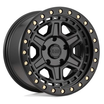   Jantă din aluminiu 18x9.5 ET12 6x139,7 Matte Black W/ Brass Bolts Reno Black Rhino