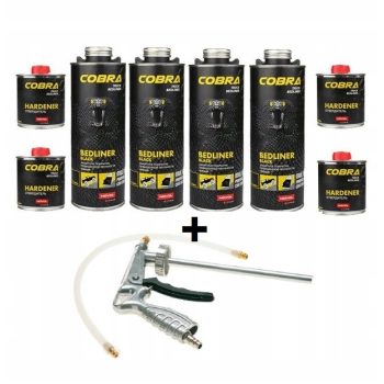   COBRA Extrém kopásálló festék BLACK x4 szett  + ajándék szóró pisztoly