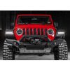   Bara față RIVAL4x4 din aluminiu cu suport pentru troliu și LED-uri pentru Jeep Wrangler JL, JK; Jeep Gladiator JT