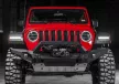 Bara față RIVAL4x4 din aluminiu cu suport pentru troliu și LED-uri pentru Jeep Wrangler JL, JK; Jeep Gladiator JT