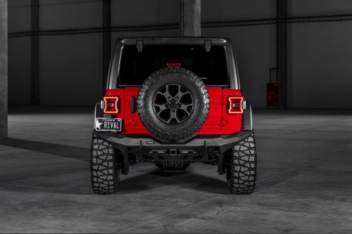 Bara spate RIVAL4x4 din aluminiu cu suport pentru carlig de remorcare pentru Jeep Wrangler JL 2017->