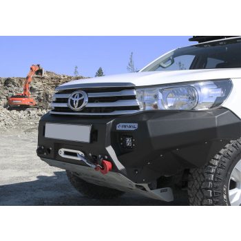   Bară de protecție față RIVAL4x4 din aluminiu cu suport pentru troliu și LED-uri pentru Toyota Hilux Revo 2015->