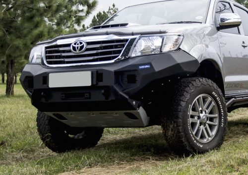 RIVAL4x4 bara de protecție față din aluminiu cu suport pentru troliu și LED-uri pentru Toyota Hilux Vigo 2011-2015