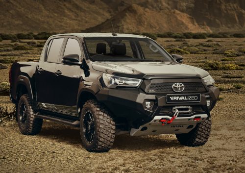 RIVAL4x4 bara de protecție față din aluminiu cu suport pentru troliu și LED-uri pentru Toyota Hilux Rocco/Invincible 2021->