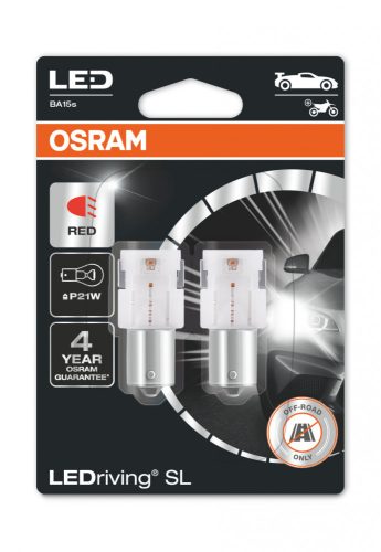 OSRAM LEDriving SL P21W red Off-road 7506DRP-02B 12V 1,4W bec cu LED