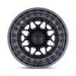 Jantă din aluminiu 20x10 ET-18 5x127 Matte Black W/ Gunmetal LIP Alpha Black Rhino