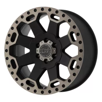   Jantă din aluminiu 17x8 ET30 5x127 Matte Black/Machined Dark Warlord Black Rhino