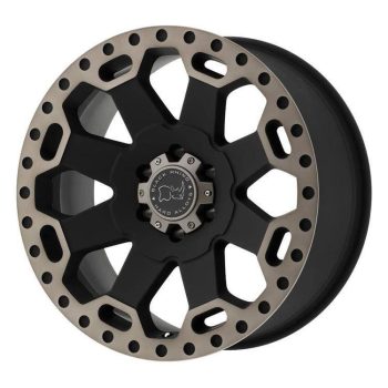   Jantă din aluminiu 17x8 ET35 5x114.3 Matte Black/Machined Dark Warlord Black Rhino