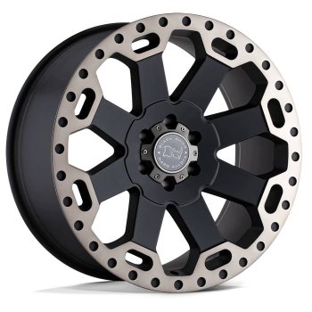   Jantă din aluminiu 17x8 ET52 6x130 Matte Black W/ Machined Dark Tint Warlord Black Rhino