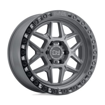   Jantă din aluminiu 17x9 ET0 5x127 Battleship Gray W/ Black Ring Kelso Black Rhino