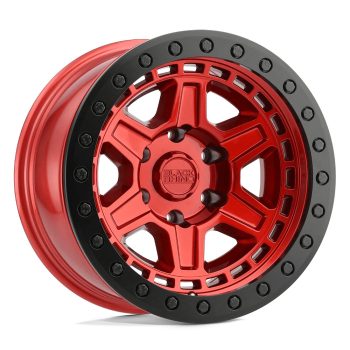   Jantă din aluminiu 17x9 ET0 5x127 Candy RED W/ Black Ring & Bolts Reno Black Rhino