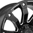Jantă din aluminiu 17x9 ET-12 5x127 Gloss Black Milled Selkirk Black Rhino
