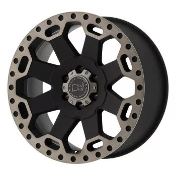   Jantă din aluminiu 18x8 ET30 5x127 Matte Black/Machined Dark Tint Lip Warlord Black Rhino