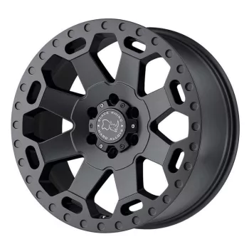   Jantă din aluminiu 18x8 ET35 5x110 Matte Gunmetal Warlord Black Rhino