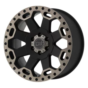  Jantă din aluminiu 18x8 ET35 5x110 Matte Black/Machined Dark Warlord Black Rhino