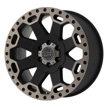   Jantă din aluminiu 18x8 ET35 5x114.3 Matte Black/Machined Dark Warlord Black Rhino