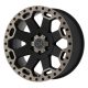 Jantă din aluminiu 18x8 ET35 5x120 Matte Black/Machine Dark Warlord Black Rhino