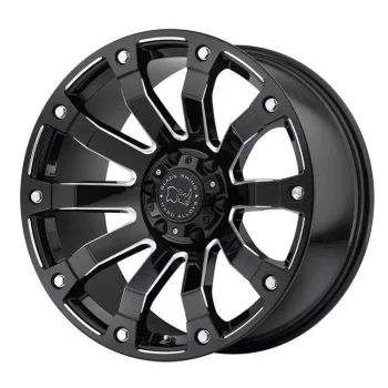   Jantă din aluminiu 20x9 ET0 5x139.7 Gloss Black Milled Selkirk Black Rhino