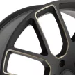 Jantă din aluminiu 22x9.5 ET20 5x139.7 Matte Black/Dark Tint Milled Kunene Black Rhino