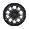   Jantă din aluminiu 17x8.5 ET34 5x114.3 Matte Gunmetal W/ Matte Black LIP Calico Black Rhino