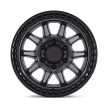 Jantă din aluminiu 17x8.5 ET34 5x114.3 Matte Gunmetal W/ Matte Black LIP Calico Black Rhino