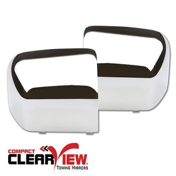   ClearView Capace pentru oglinzi de remorcare „Compact” cromate