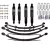 Suspensii EFS +80 mm kit înălțare șasiu Toyota Land Cruiser FJ HJ FZJ HZJ75 platformă, lung închis 1984-1999 ELITE