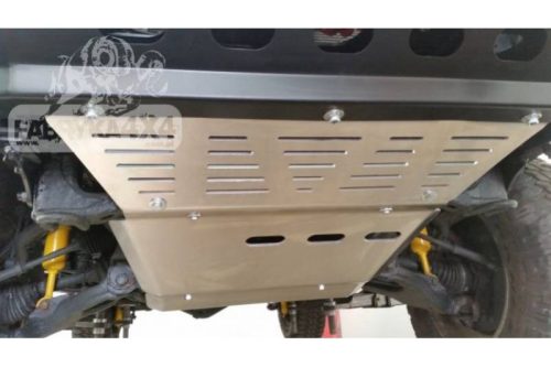 Placă de protecție pentru motor din aluminiu F4x4 pentru bara originală Toyota Land Cruiser J120 2002-2009