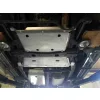   F4x4 Set capac din aluminiu Set 3 piese protejează Nissan Patrol Y61 (pentru bara de protecție originală, cutie de viteze manuală)