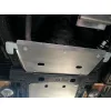   F4x4 Set capac din aluminiu Set 3 piese protejează Nissan Patrol Y61 (pentru bara de protecție originală, cutie de viteze manuală)
