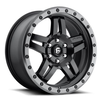   Alloy Wheel 15x8 ET-18 5x114.3 D557 Anza Matte Black GUN Metal Ring Fuel