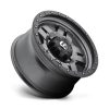   Alloy Wheel 15x8 ET-18 5x114.3 D558 Anza Matte GUN Metal Black Bead Ring Fuel