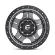 Alloy Wheel 15x8 ET-18 5x114.3 D558 Anza Matte GUN Metal Black Bead Ring Fuel