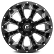 Alumínium felni 17x9 ET-12 5x127/5x114.3 D576 Assault Gloss Black Milled Fuel