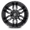   Alumínium felni 22x10 ET-18 6x135/6x139,7 D595 Sledge Gloss Black Milled Fuel
