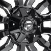   Alumínium felni 18x8 ET35 5x114.3/5x120 D596 Sledge Matte Black/Gloss Black Lip Fuel