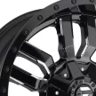 Alumínium felni 18x8 ET35 5x127/5x110 D596 Sledge Matte Black/Gloss Black Lip Fuel