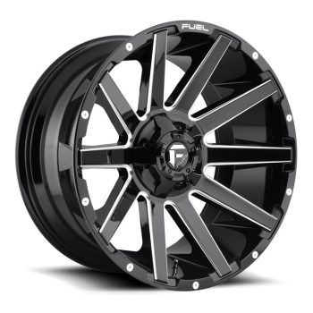   Alloy Wheel 20x10 ET-18 5x139.7/5x150 D615 Contra Gloss Black Milled Fuel