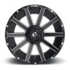   Alumínium felni 20x10 ET-18 5x114.3/5x127 D616 Contra Matte Black Milled Fuel