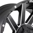 Alumínium felni 20x9 ET20 5x127/5x139.7 D616 Contra Matte Black Milled Fuel