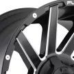 Alumínium felni 20x9 ET1 5x139.7/5x150 D616 Contra Matte Black Milled Fuel