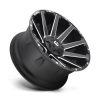   Alloy Wheel 22x10 ET-18 8x180 D616 Contra Matte Black Milled Fuel