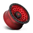 Alumínium felni 17x9 ET1 5x127 D632 Zephyr Candy RED Black Bead Ring Fuel