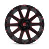   Alumínium felni 18x9 ET1 6x135/6x139,7 D643 Contra Gloss Black RED Tinted Clear Fuel
