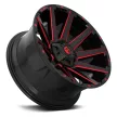 Alumínium felni 20x10 ET-18 5x139.7/5x150 D643 Contra Gloss Black/Red Tinted Clear Fuel