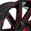   Alumínium felni 20x10 ET-18 5x139.7/5x150 D643 Contra Gloss Black/Red Tinted Clear Fuel