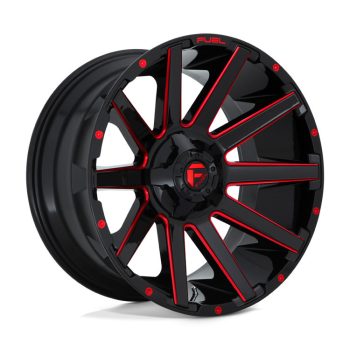   Alloy Wheel 20x9 ET2 6x135/6x139.7 D643 Contra Gloss Black RED Tinted Clear Fuel
